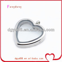 New products 2015 floating locket heart shape locket pendant